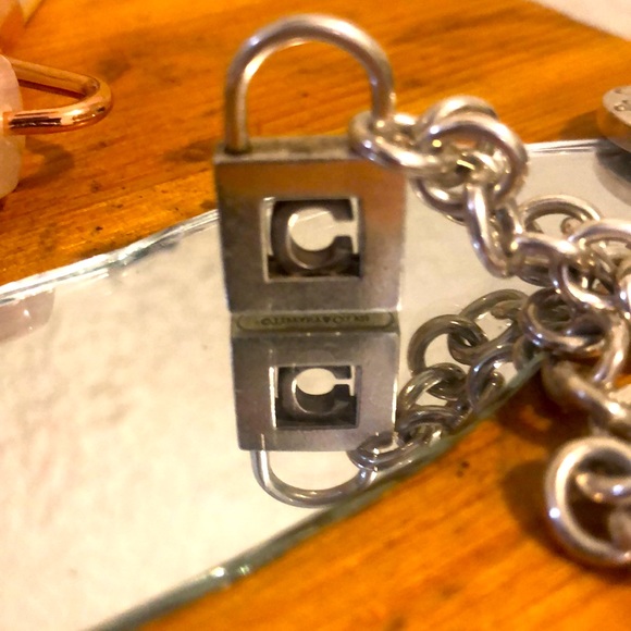 Tiffany & Co Sterling Silver Chain Bracelet. Very Clean, Very Real, for name “C” - Picture 8 of 9